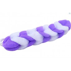 BODYWISH Color Мочалка-лента для тела косичка 9 звеньев 80